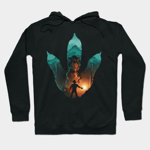 Jurassic Footprint Hoodie by alemaglia